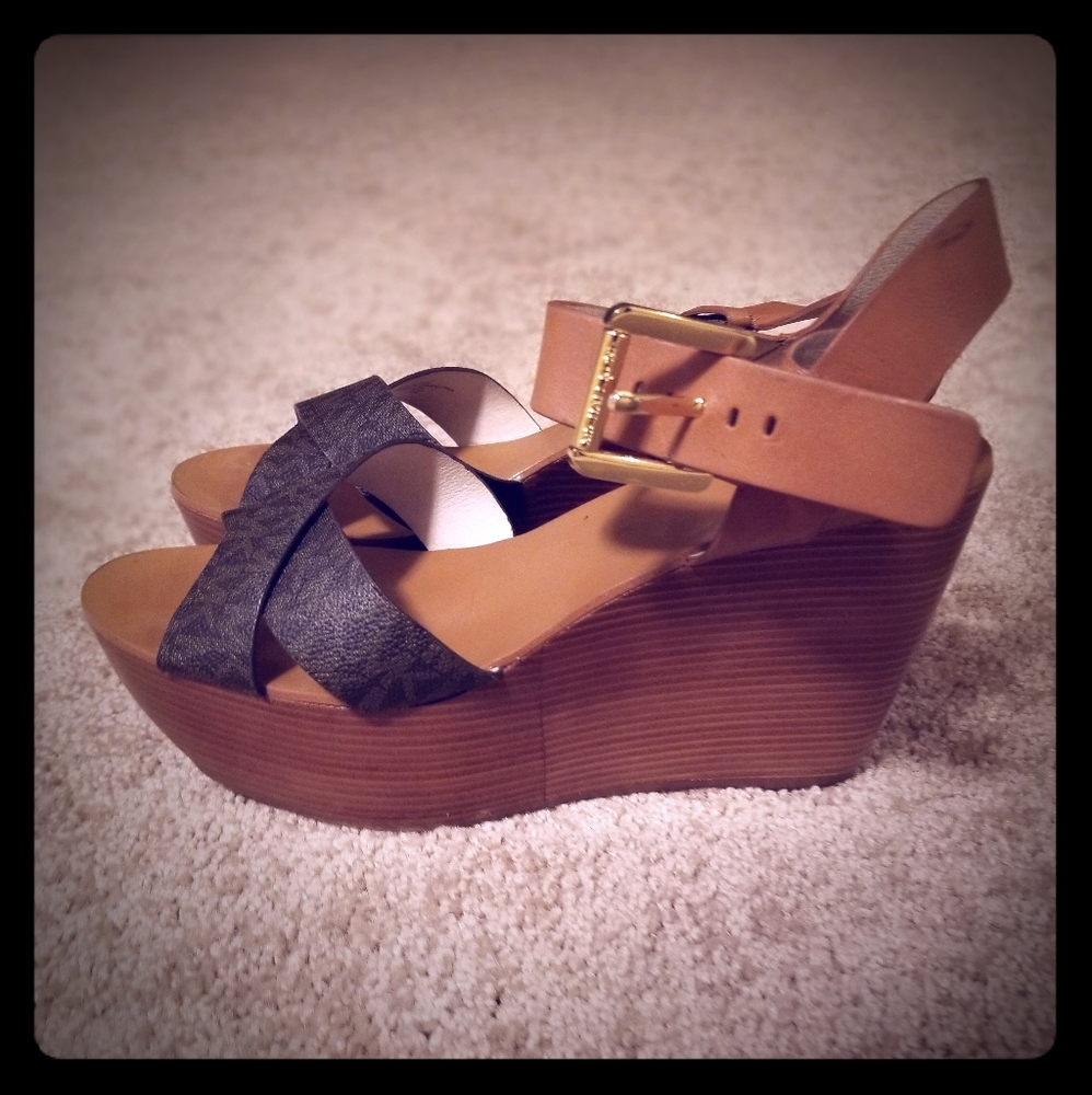 Michael Kors platform wedge sandal
